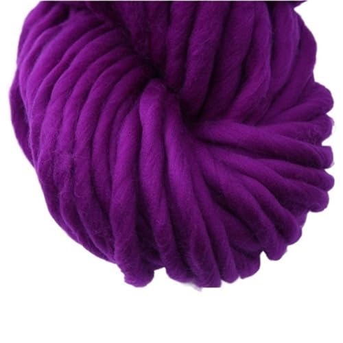 LuoShaiu 250 g 36 m Wolle grobes Garn Filz grobes Garn for handgemachten Stricken Spinnen verwendet Dicke Wolle(26 purple) von LuoShaiu