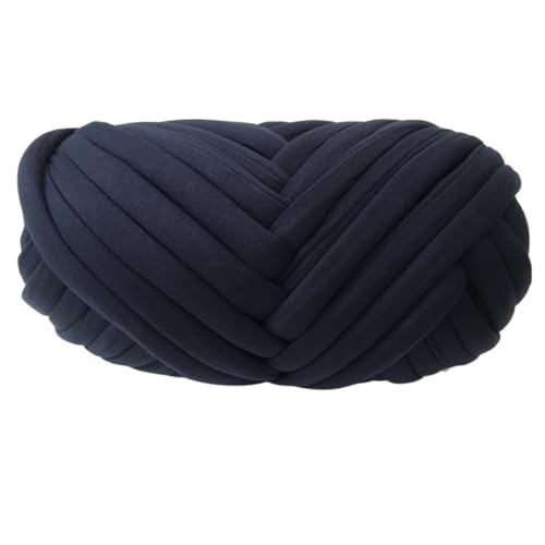LuoShaiu 250 g DIY Roving-Faden, superweich, waschbar, for Stricken von Armstricken, for Sofa, Bett, Decke, Kissen, Haustierbett Dicke Wolle(Dark Blue) von LuoShaiu