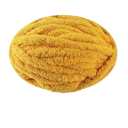 LuoShaiu 250G flauschigen dicken Plüsch Baby warm gestrickte Baumwolle häkeln Garn Decke Schal Dicke Wolle(11-jiang huang) von LuoShaiu