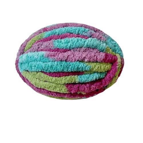 LuoShaiu 250G flauschigen dicken Plüsch Baby warme gestrickte Baumwolle häkeln Garn DIY Decke Schal Dicke Wolle(27-pu tao) von LuoShaiu