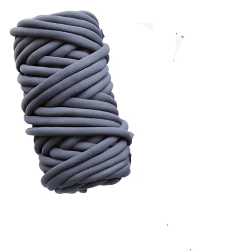 LuoShaiu 250G gewebtes Spinngarn, grobes Garn, Haustiernest, grobes Garn Dicke Wolle(Dark gray) von LuoShaiu