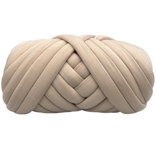 LuoShaiu 250G gewebtes Spinngarn, grobes Garn, Haustiernest, grobes Garn Dicke Wolle(Khaki) von LuoShaiu