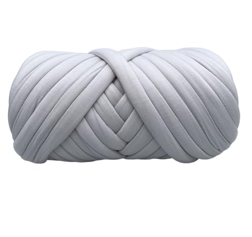 LuoShaiu 250G gewebtes Spinngarn, grobes Garn, Haustiernest, grobes Garn Dicke Wolle(Light gray) von LuoShaiu