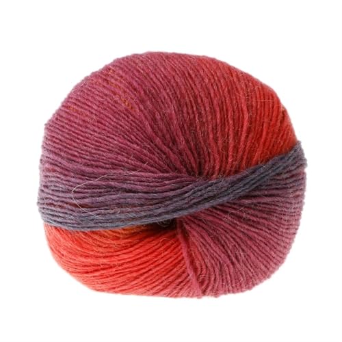 LuoShaiu 2PC/100g Hand Woven Farbe Häkeln Blended Garn Winter Gestrickte Pullover Hut Schal Gestrickt Dicke Wolle(A18) von LuoShaiu