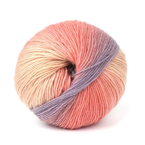LuoShaiu 2PC/100g Hand Woven Farbe Häkeln Blended Garn Winter Gestrickte Pullover Hut Schal Gestrickt Dicke Wolle(A3) von LuoShaiu