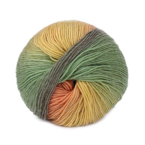 LuoShaiu 2PC/100g Hand Woven Farbe Häkeln Blended Garn Winter Gestrickte Pullover Hut Schal Gestrickt Dicke Wolle(A34) von LuoShaiu
