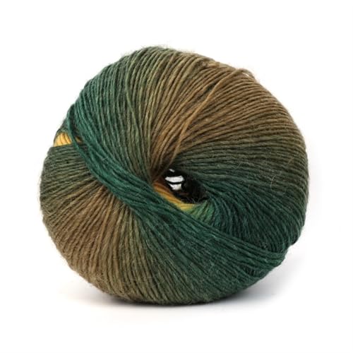 LuoShaiu 2PC/100g Hand Woven Farbe Häkeln Blended Garn Winter Gestrickte Pullover Hut Schal Gestrickt Dicke Wolle(A4) von LuoShaiu