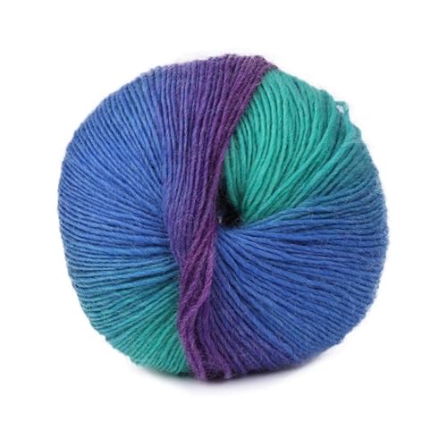 LuoShaiu 2PC/100g Hand Woven Farbe Häkeln Blended Garn Winter Gestrickte Pullover Hut Schal Gestrickt Dicke Wolle(A5) von LuoShaiu