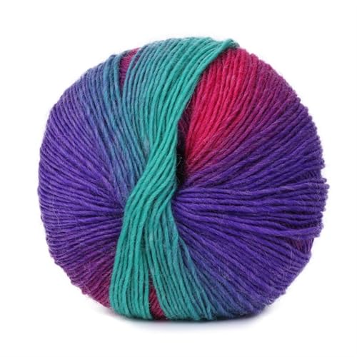 LuoShaiu 2PC/100g Hand Woven Farbe Häkeln Blended Garn Winter Gestrickte Pullover Hut Schal Gestrickt Dicke Wolle(A65) von LuoShaiu