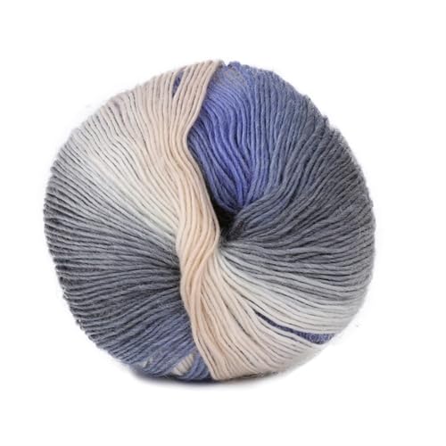 LuoShaiu 2PC/100g Hand Woven Farbe Häkeln Blended Garn Winter Gestrickte Pullover Hut Schal Gestrickt Dicke Wolle(A67) von LuoShaiu