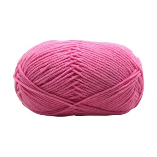 LuoShaiu 50G Häkeln Handwerk Pullover Hut Puppe Garn Ball Langfristige Service Nähen Shop Gestrickte Garn Dicke Wolle(Rosso Rosato) von LuoShaiu