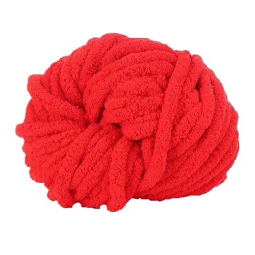 LuoShaiu Handgestricktes grob gesponnenes Garn mit weichem Garnzusatzverfahren, Nähzubehör Dicke Wolle(Big red) von LuoShaiu