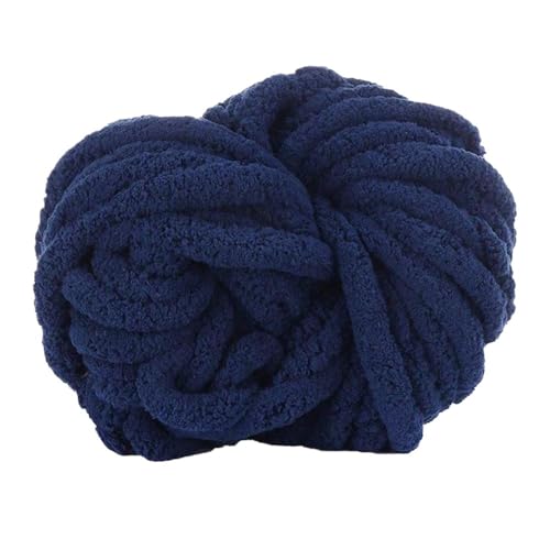 LuoShaiu Handgestricktes grob gesponnenes Garn mit weichem Garnzusatzverfahren, Nähzubehör Dicke Wolle(Navy blue) von LuoShaiu