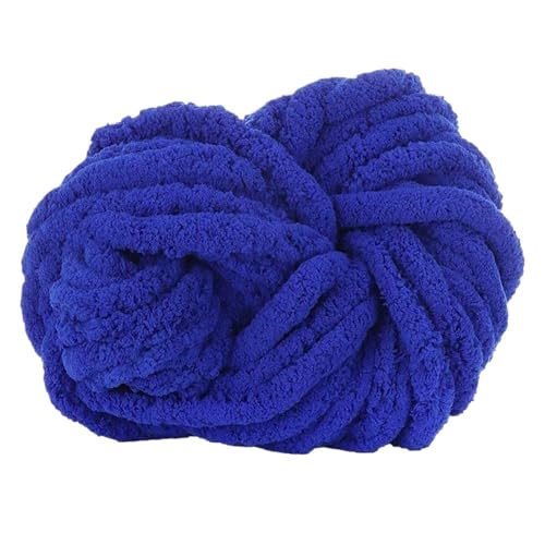 LuoShaiu Handgestricktes grob gesponnenes Garn mit weichem Garnzusatzverfahren, Nähzubehör Dicke Wolle(Sapphire blue) von LuoShaiu