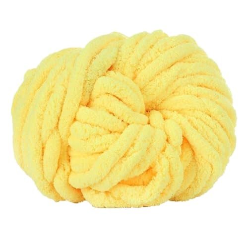 LuoShaiu Handgestricktes grob gesponnenes Garn mit weichem Garnzusatzverfahren, Nähzubehör Dicke Wolle(Warm yellow) von LuoShaiu
