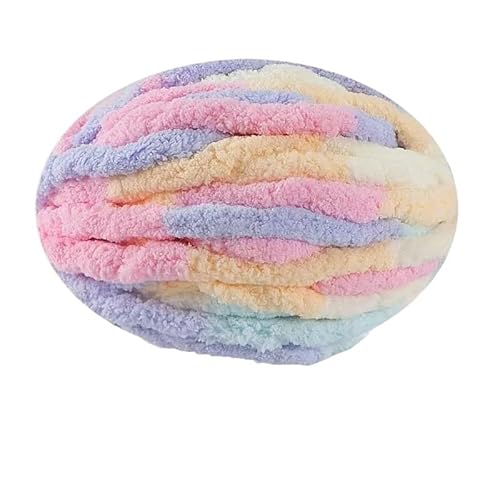 LuoShaiu Handgewebtes Garn, Anfänger-Webgarn for Schals, Kissen, Dicke Wolle(20 cotton candy) von LuoShaiu