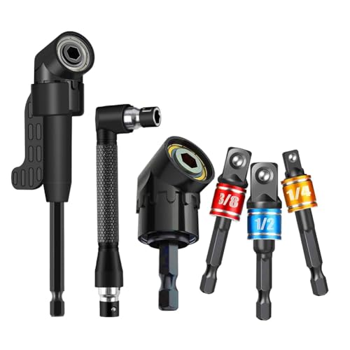 Luobannm 6-Teiliges Winkelbohraufsatz-Set mit Innensechskant-Adaptern und 105°-Winkelbohrer-Adaptern Luobannm 6-Teiliges Winkelbohraufsatz-Set mit Innensechskant-Adaptern und 105°-Winkelbohrer-Adaptern von Luobannm