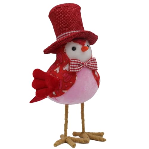 Luobannm -Dekoration zum Valentinstag, Plüschtier, Vogelpaar-Statue, Geeignet Als Tischdekoration für Zuhause, Hochzeit, Zylinder Luobannm -Dekoration zum Valentinstag, Plüschtier, Vogelpaar-Statue, Geeignet Als Tischdekoration für Zuhause, Hochzeit, Zylinder von Luobannm
