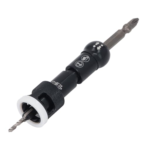 Countersink -Bohrbit Eingestellt mit Einstellbarer Tiefenstopp, Limit Countersink -Bohrer mit 2000 Schraubenkappen -Lochöffnungsbohrer für Holzbearbeitung und Sanfte Lochbohrung von Luocute