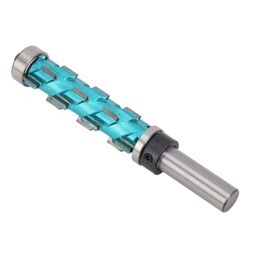 Doppellager -Spiralrouter Bit, 12mm Schaft, Kohlenhydrat -Hochgeschwindigkeits -Stahl -Stahl -Trimmbit mit 65 Mm Schneidlänge, Ideal für Holzbearbeitung, Festkarbid von Luocute