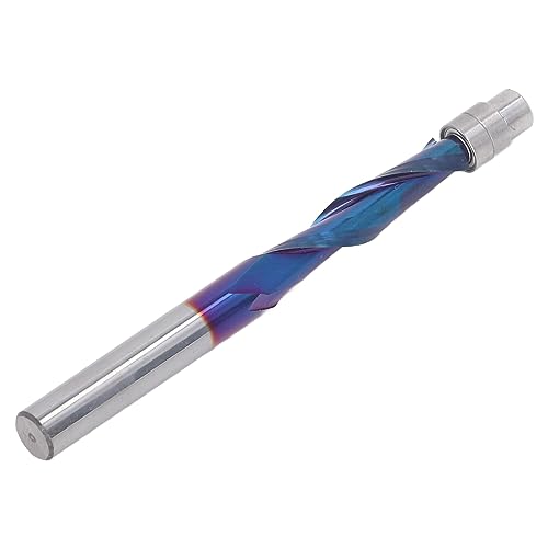 Kompressionsspiralspüus -Trim -Router -Bit, 1/4 Zoll Schaft Feste Carbid -Trumpf Router -Bits CNC -Spiralbits, Spülenverkleidungsrouter -Bits mit Lager für Holzbearbeitungsmöbel von Luocute