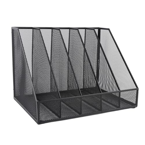 Luocute 5 FAUPE STICE DECK DEK -Datei Rack, Iron Mesh Desktop Organizer mit Breiten Öffnungen, Leicht und Leicht zu Bewegen, Geeignet für Zuhause, Büro, Schule, Schule Luocute 5 FAUPE STICE DECK DEK -Datei Rack, Iron Mesh Desktop Organizer mit Breiten Öffnungen, Leicht und Leicht zu Bewegen, Geeignet für Zuhause, Büro, Schule, Schule von Luocute