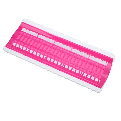 Luocute 50 Positionen FLOSS -Organizer Stickstiel -Cross -Stitch -Fadenspeicher Kit, Verhindern Sie Knoten, Tragbarer Zahnseide Organizer, Klassifizierung (Rosenrot) von Luocute