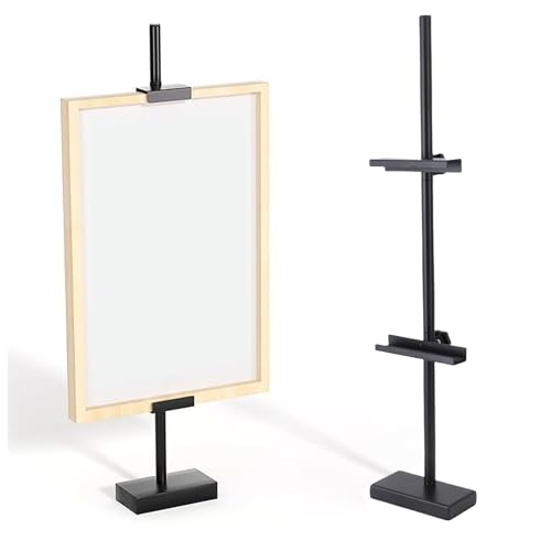 Luocute Bilderrahmenständer, Einstellbare Metall-Eisen-Eundel für die Anzeige von Fotos mit Fotos-Kunstwerk Leinwänden mit Rutschfestem Pad und Mattem Finish Luocute Bilderrahmenständer, Einstellbare Metall-Eisen-Eundel für die Anzeige von Fotos mit Fotos-Kunstwerk Leinwänden mit Rutschfestem Pad und Mattem Finish von Luocute