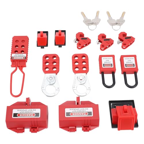 Luocute Lockout -Tagout -Kit, Electrical Safety Loto -Kit Enthält Klemme Am Lockerschalter, Vorhängeschloss, HaSps, Steckerschloss, Kabel, Ballventil, Werkzeugkasten, Tag -Out -Tag und Luocute Lockout -Tagout -Kit, Electrical Safety Loto -Kit Enthält Klemme Am Lockerschalter, Vorhängeschloss, HaSps, Steckerschloss, Kabel, Ballventil, Werkzeugkasten, Tag -Out -Tag und von Luocute