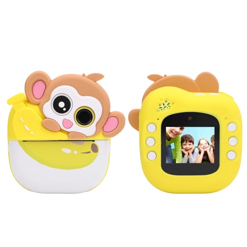 Luocute Sofortige Druckkamera für Kinder 48MP FHD Niedliche Cartoon-Affen Wärme-Instantkamera mit 2 Zoll Bildschirm Weihnachtsgeburtstag Geschenken für Mädchen Alter 3-12 Luocute Sofortige Druckkamera für Kinder 48MP FHD Niedliche Cartoon-Affen Wärme-Instantkamera mit 2 Zoll Bildschirm Weihnachtsgeburtstag Geschenken für Mädchen Alter 3-12 von Luocute