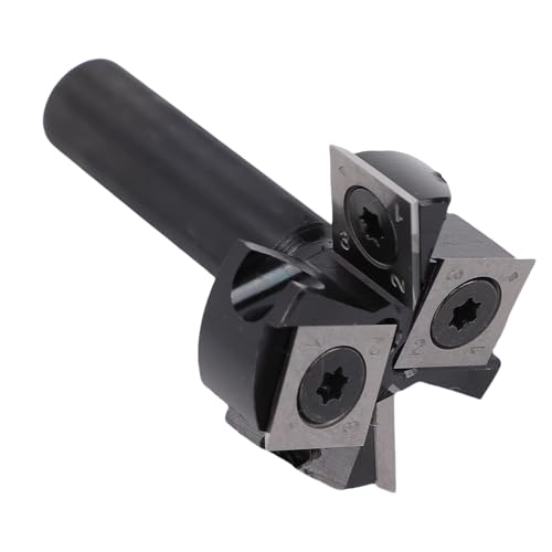 Luocute Spoilboard-Oberflächen-Bit, Carbid 4-Wings-Plattenabflachungs-Router-Bit, Geeignet für 1/2 Runde Schaft 1-1/2-Zoll-Schlitzlochdurchmesser Luocute Spoilboard-Oberflächen-Bit, Carbid 4-Wings-Plattenabflachungs-Router-Bit, Geeignet für 1/2 Runde Schaft 1-1/2-Zoll-Schlitzlochdurchmesser von Luocute
