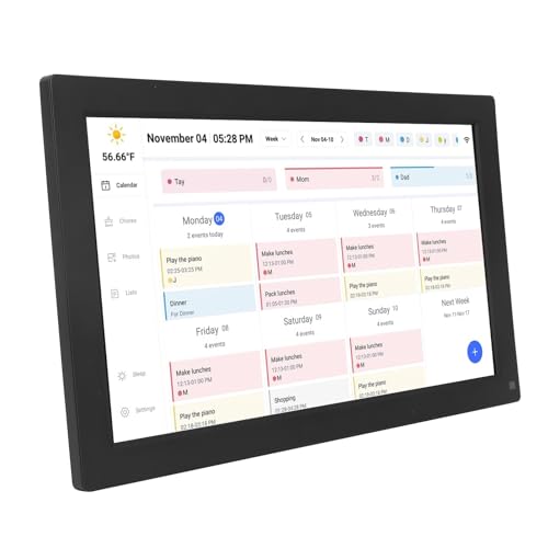Luocute Wall Planer Digitaler Kalender und Aufschlussplan, 15,6 Zoll Smart Touchscreen Interactive Display für Familienpläne Wall Mount App Control 32 GB (EU-Stecker) von Luocute