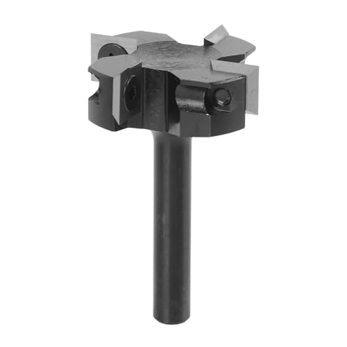 Spoilboard -Oberflächen -Router -Bit, Nahtloser Schweißprozess, Runde Schaftdesign, Hochwertiger Zementkarbidschneider, 8 Mm Schaft, mit Dem Grundreinigungsschneider, Geeignet von Luocute