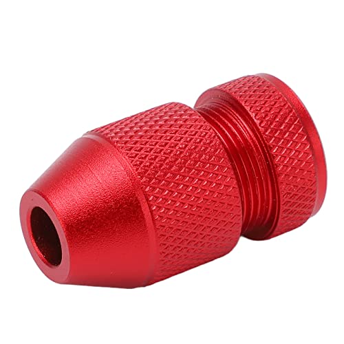 Tiefenstopp Verstellbare Bohrbit -Stopp -Kragen Set, Aluminiumlegierung Bohrstoppbohrmaschine für Möbelfliesen Metallholz, Rotes Anti -Slip -Nylon -Innenringe (Für 0,04 bis 0,2 von Luocute