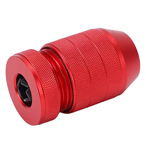Tiefenstopp Verstellbare Bohrbit -Stopp -Kragen Set, Aluminiumlegierung Bohrstoppbohrmaschine für Möbelfliesen Metallholz, Rotes Anti -Slip -Nylon -Innenringe (Für 0,24 bis 0,43 von Luocute