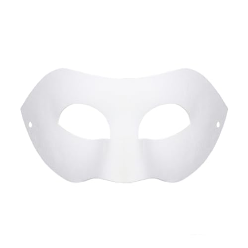 Luojuny Bemalbare Party-Maske, DIY-Maskerade-Kostüm-Zubehör, Papierzellstoff-Malerei, Tierform für Karnevalspartys C von Luojuny