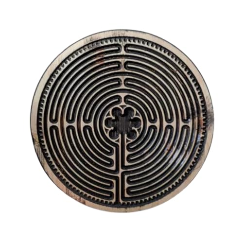 Luojuny Meditation Fingerlabyrinth Handwerk aus Holz Achtsamkeitswerkzeug handgefertigt für Entspannung, Konzentration, Verringerung von Stress, Frieden, Geschenk für Freunde A Luojuny Meditation Fingerlabyrinth Handwerk aus Holz Achtsamkeitswerkzeug handgefertigt für Entspannung, Konzentration, Verringerung von Stress, Frieden, Geschenk für Freunde A von Luojuny