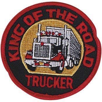 Aufnäher Aufbügler Patches Applikation - King of the Road Trucker - 04292 - Gr. ca. 8cm Aufnäher Aufbügler Patches Applikation - King of the Road Trucker - 04292 - Gr. ca. 8cm von Lupsty