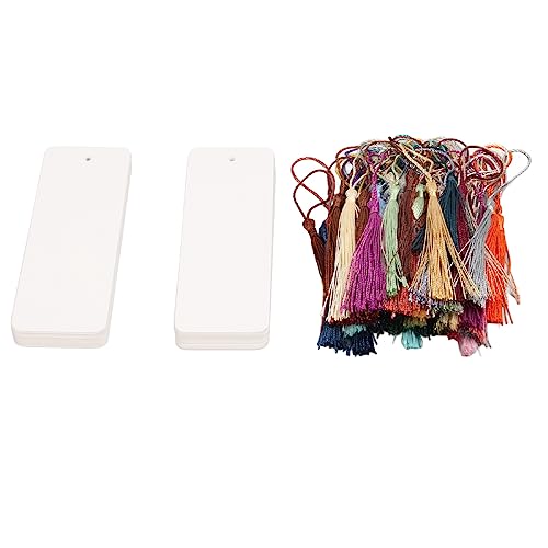 Luqeeg 80 Stücke Karton -Lesezeichen, Sublimation Blank Lesezeichen, 5,5 Zoll Lang 2in Breites DIY -, Lesezeichenhärte mit Loch und Farbenfrohen Quasten für DIY Projekte Luqeeg 80 Stücke Karton -Lesezeichen, Sublimation Blank Lesezeichen, 5,5 Zoll Lang 2in Breites DIY -, Lesezeichenhärte mit Loch und Farbenfrohen Quasten für DIY Projekte von Luqeeg