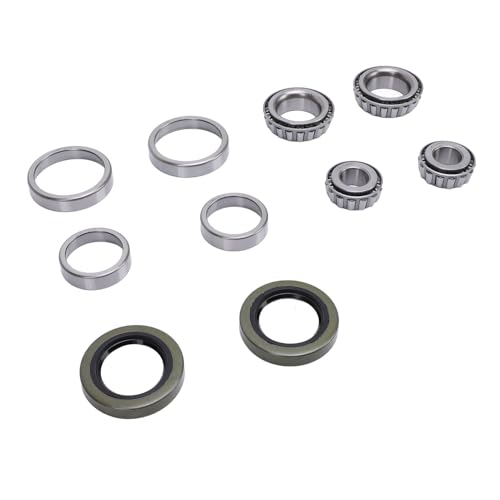 Luqeeg Anhängerrad -Hub -Tragetkit, LM11949 LM11910 LM67048 LM67010 Chromstahllegierung für 1 1/4in & 3/4in Achsen von Luqeeg