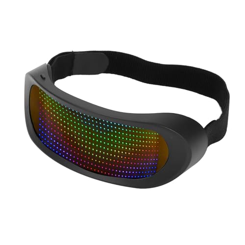 Luqeeg -Lichtgläser, 4 Modi Anpassbare LED -Brille mit App Steuerung, Volle Farbe Im Dunkeln für Party, Raves, Festivals, Geburtstag, Halloween Luqeeg -Lichtgläser, 4 Modi Anpassbare LED -Brille mit App Steuerung, Volle Farbe Im Dunkeln für Party, Raves, Festivals, Geburtstag, Halloween von Luqeeg