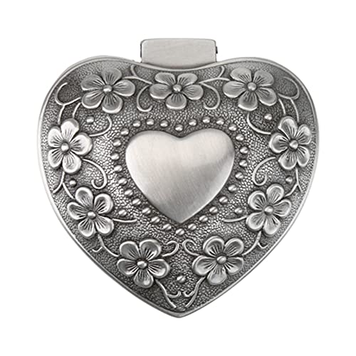 Luqeeg Vintage -Schmuckschatulle, Herzförmige Schmuckschatulle mit Geschnitzter Blume und Weicher Futter für Halskette, Ring, Ohrring, Armband Lagerung, Romantisches Design Luqeeg Vintage -Schmuckschatulle, Herzförmige Schmuckschatulle mit Geschnitzter Blume und Weicher Futter für Halskette, Ring, Ohrring, Armband Lagerung, Romantisches Design von Luqeeg