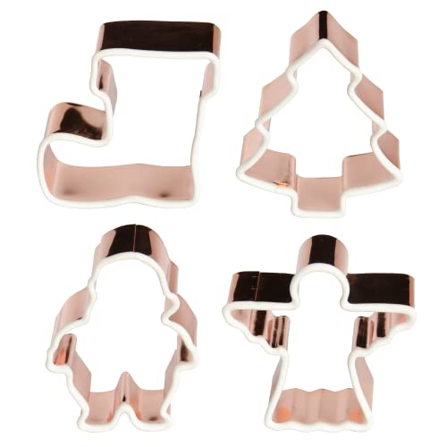 Lurch - 4er Set Ausstechformen "Xmas Maxi" aus Edelstahl & Silikon ideal zum Backen - Plätzchen-Ausstecher Formen in 4 Motiven: Nikolaus, Stiefel, Engel, Tannenbaum - Keksausstecher zu Weihnachten Lurch - 4er Set Ausstechformen "Xmas Maxi" aus Edelstahl & Silikon ideal zum Backen - Plätzchen-Ausstecher Formen in 4 Motiven: Nikolaus, Stiefel, Engel, Tannenbaum - Keksausstecher zu Weihnachten von Lurch
