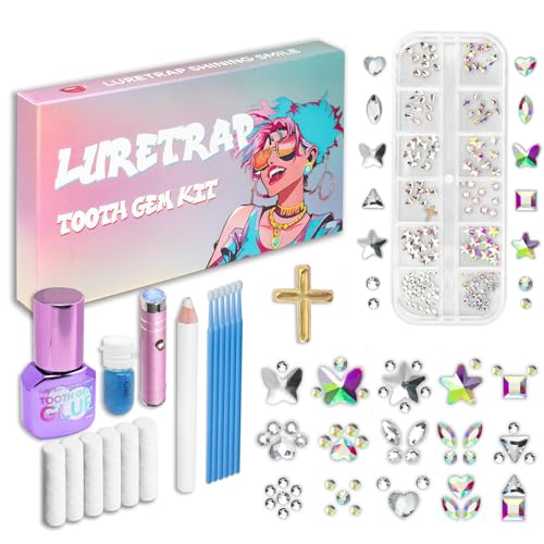 Luretrap Schillerndes DIY Zahn-Edelstein-Set mit 200 Kristallen, funkeln Sie mit Vertrauen. Zahnstein-Set für Strater Luretrap Schillerndes DIY Zahn-Edelstein-Set mit 200 Kristallen, funkeln Sie mit Vertrauen. Zahnstein-Set für Strater von Luretrap