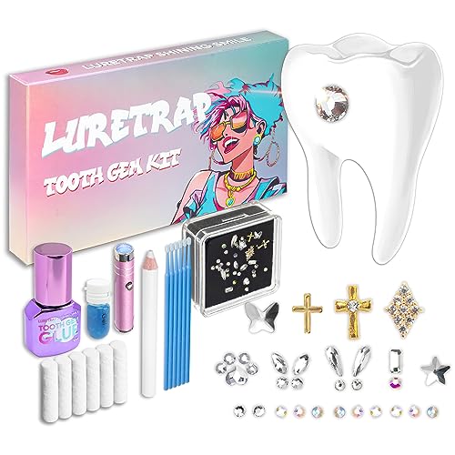 Luretrap DIY Tooth Gem Kit Zahnschmuck Set Y2K Trendiges 30-teiliges Kristallzahn-Edelstein-Set – Entfesseln Sie Ihr funkelndes Lächeln, NTGK-24462 Luretrap DIY Tooth Gem Kit Zahnschmuck Set Y2K Trendiges 30-teiliges Kristallzahn-Edelstein-Set – Entfesseln Sie Ihr funkelndes Lächeln, NTGK-24462 von Luretrap