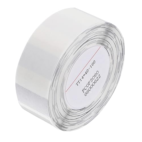 1 Rolle Selbstklebende Etiketten Transparent Wasserdichtes Thermopapier für Drucker für Büro Zuhause Schule Langlebig Kratzfest von Lurrose
