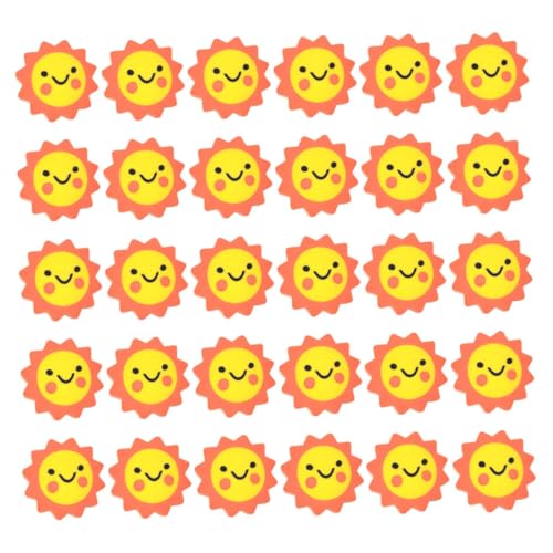 1 Satz Sonnenblumen-radiergummi Sonnenblumen Radiergummi Schulbedarf Radiergummi Radiergummis Für Buntstifte Mini-radierer Mini-radiergummis Sortiert Orange 50 Stück Lurrose von Lurrose