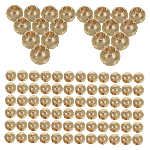 100 Stück Hochwertige Runde Beads für Schmuckherstellung für Diy Armbänder und Ohrringe Vielseitige Bastelzubehör 100 Stück Hochwertige Runde Beads für Schmuckherstellung für Diy Armbänder und Ohrringe Vielseitige Bastelzubehör von Lurrose
