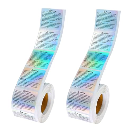2 Rollen Warnetiketten Zum Schmelzen Von Wachs – Holografische Warnetiketten Für Kerzen, Sicherheitsaufkleber, Wasserfest, Selbstklebend, Zum Schmelzen Von Wachs, Bastelaufkleber 2 Rollen Warnetiketten Zum Schmelzen Von Wachs – Holografische Warnetiketten Für Kerzen, Sicherheitsaufkleber, Wasserfest, Selbstklebend, Zum Schmelzen Von Wachs, Bastelaufkleber von Lurrose