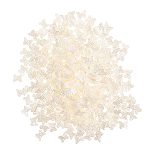 300st Abs Schmetterling Acrylanhänger Für Schmuck Ohrring-schmetterlingsanhänger Natürliche Perlen Bauchmuskelperlen Mit Schmetterlingen Perlenohrringe Einstellen Halskette Weiß 300st Abs Schmetterling Acrylanhänger Für Schmuck Ohrring-schmetterlingsanhänger Natürliche Perlen Bauchmuskelperlen Mit Schmetterlingen Perlenohrringe Einstellen Halskette Weiß von Lurrose